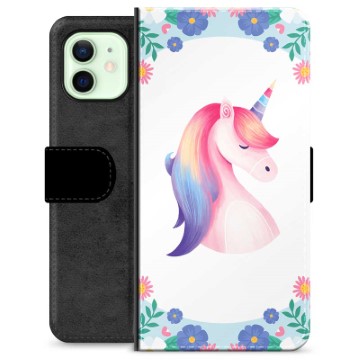 Husă Portofel Premium - iPhone 12 - Unicorn