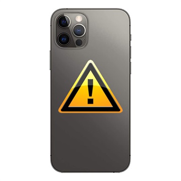 Reparație Capac Baterie iPhone 12 Pro Max - inclusiv ramă - Negru