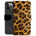 Husă Portofel Premium - iPhone 12 Pro Max - Leopard