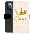 Husă Portofel Premium - iPhone 12 Pro - Regină