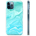 Husă TPU - iPhone 12 Pro - Marmură Albastră