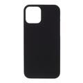 Husă Plastic Cauciucat iPhone 12 - Negru