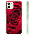 Husă TPU - iPhone 12 - Trandafir