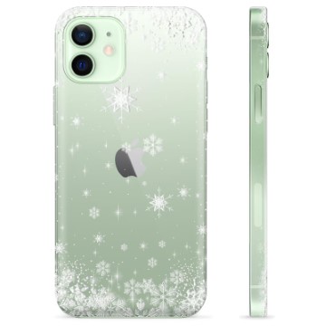Husă TPU - iPhone 12 - Fulgi de Zăpadă