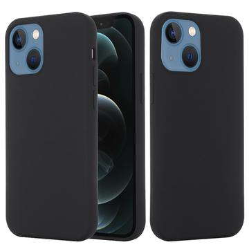 Husă Silicon Liquid  iPhone 13 - Compatibila MagSafe (Ambalaj Deschis - Satisfăcător) - Negru