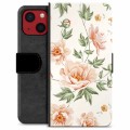 Husă Portofel Premium - iPhone 13 Mini - Floral