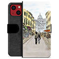 Husă Portofel Premium - iPhone 13 Mini - Strada Italiei