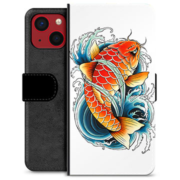 Husă Portofel Premium - iPhone 13 Mini - Pește Koi