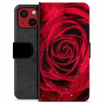 Husă Portofel Premium - iPhone 13 Mini - Trandafir