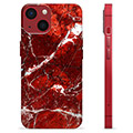 Husă TPU - iPhone 13 Mini - Marmură Roșie