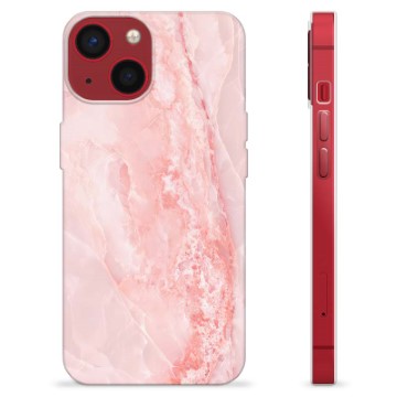 Husă TPU - iPhone 13 Mini - Marmură Roz