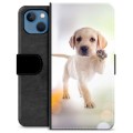 Husă Portofel Premium - iPhone 13 - Câine