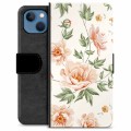 Husă Portofel Premium - iPhone 13 - Floral