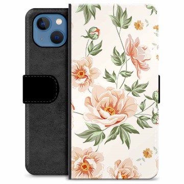 Husă Portofel Premium - iPhone 13 - Floral