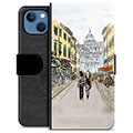 Husă Portofel Premium - iPhone 13 - Strada Italiei