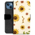 Husă Portofel Premium - iPhone 13 - Floarea Soarelui