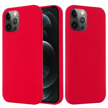 Husă Silicon Liquid  iPhone 13 Pro Max - Compatibila MagSafe - Roșu