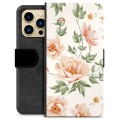 Husă Portofel Premium - iPhone 13 Pro Max - Floral