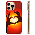 Husă TPU - iPhone 13 Pro Max - Silueta Inimii