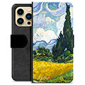Husă Portofel Premium - iPhone 13 Pro Max - Chiparoși