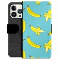 Husă Portofel Premium - iPhone 13 Pro - Banane