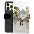 Husă Portofel Premium - iPhone 13 Pro - Strada Italiei