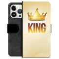Husă Portofel Premium - iPhone 13 Pro - Rege