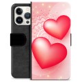 Husă Portofel Premium - iPhone 13 Pro - Dragoste