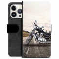 Husă Portofel Premium - iPhone 13 Pro - Motocicletă