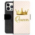 Husă Portofel Premium - iPhone 13 Pro - Regină