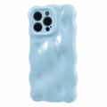 iPhone 13 Pro Wavy Edge Candy Bubbles TPU Case - Baby Blue