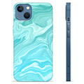 Husă TPU - iPhone 13 - Marmură Albastră