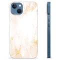 Husă TPU - iPhone 13 - Marmură Perla Aurie