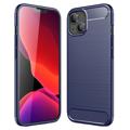 Husă TPU Brushed iPhone 14 - Fibră de Carbon