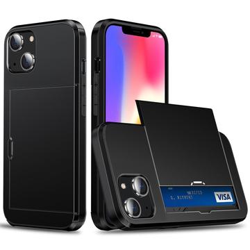 Husă Hibridă iPhone 14 cu Slot Glisant pentru Card