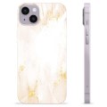 Husă TPU - iPhone 14 Plus - Marmură Perla Aurie