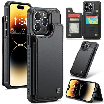 iPhone 14 Pro Max Caseme C22 Case RFID Card Wallet - Negru