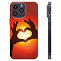 Husă TPU - iPhone 14 Pro Max - Silueta Inimii