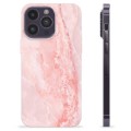 Husă TPU - iPhone 14 Pro Max - Marmură Roz