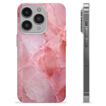 Husă TPU - iPhone 14 Pro - Kvarț Roz