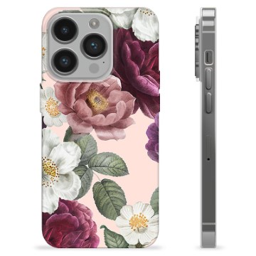 Husă TPU - iPhone 14 Pro - Flori Romantice