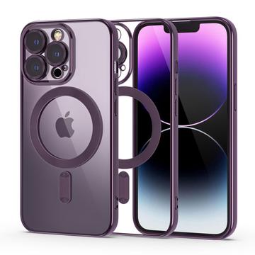 Husă iPhone 14 Pro Tech-Protect MagShine - Compatibil cu MagSafe - Violet / Clar