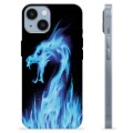 Husă TPU - iPhone 14 - Dragon din Foc Albastru