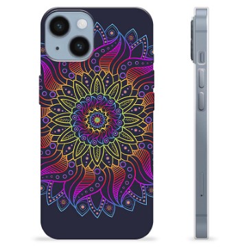 Husă TPU - iPhone 14 - Mandala Colorată