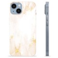 Husă TPU - iPhone 14 - Marmură Perla Aurie