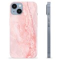 Husă TPU - iPhone 14 - Marmură Roz