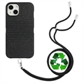 Husă Biodegradabilă iPhone 14 cu Șnur - Seria String