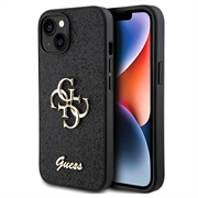 Husă iPhone 15 - Guess Fixed Glitter 4G Metal Logo