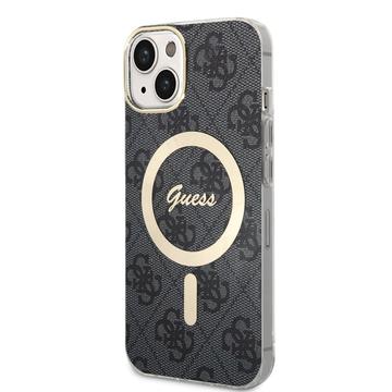 Husă Guess IML 4G iPhone 15 Guess - compatibilă cu MagSafe - Negru