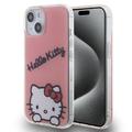 Husă iPhone 15 Hello Kitty IML Daydreaming - Roz